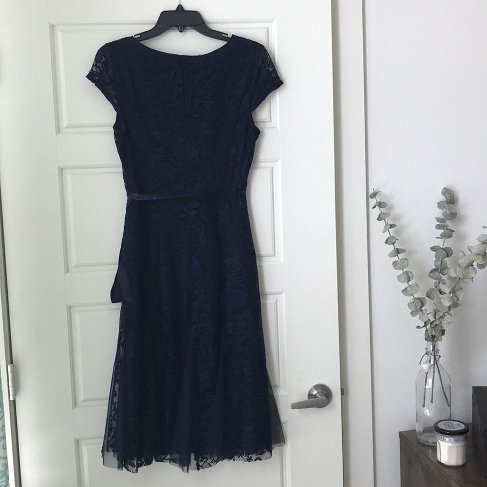 Navy lace dress